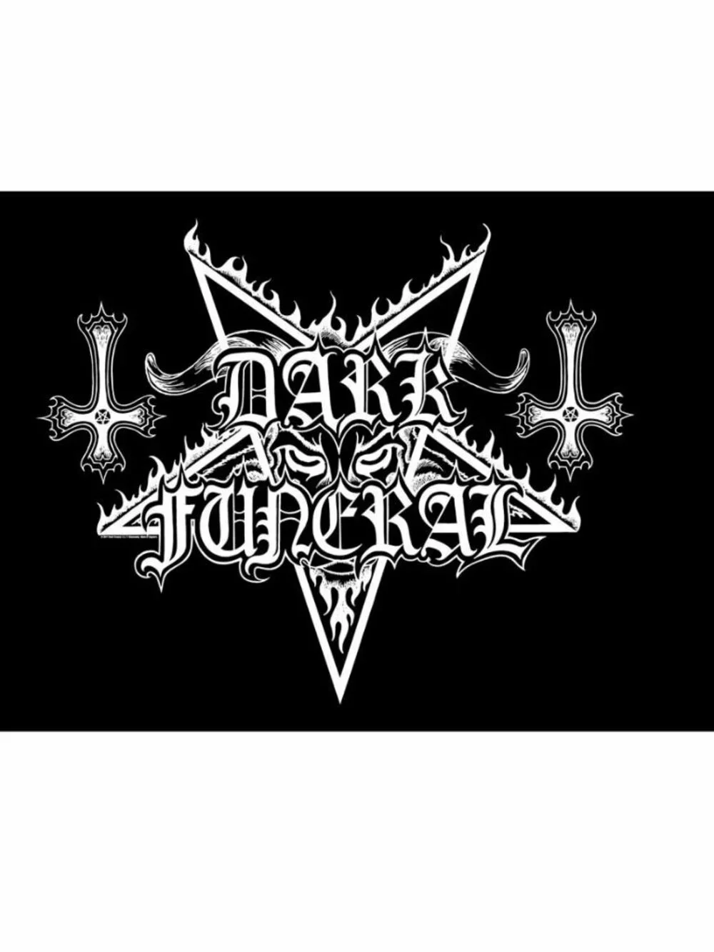 Dark Funeral Star Logo Tapestry Fabric Cloth Poster Flag Wall Banner - Box 2